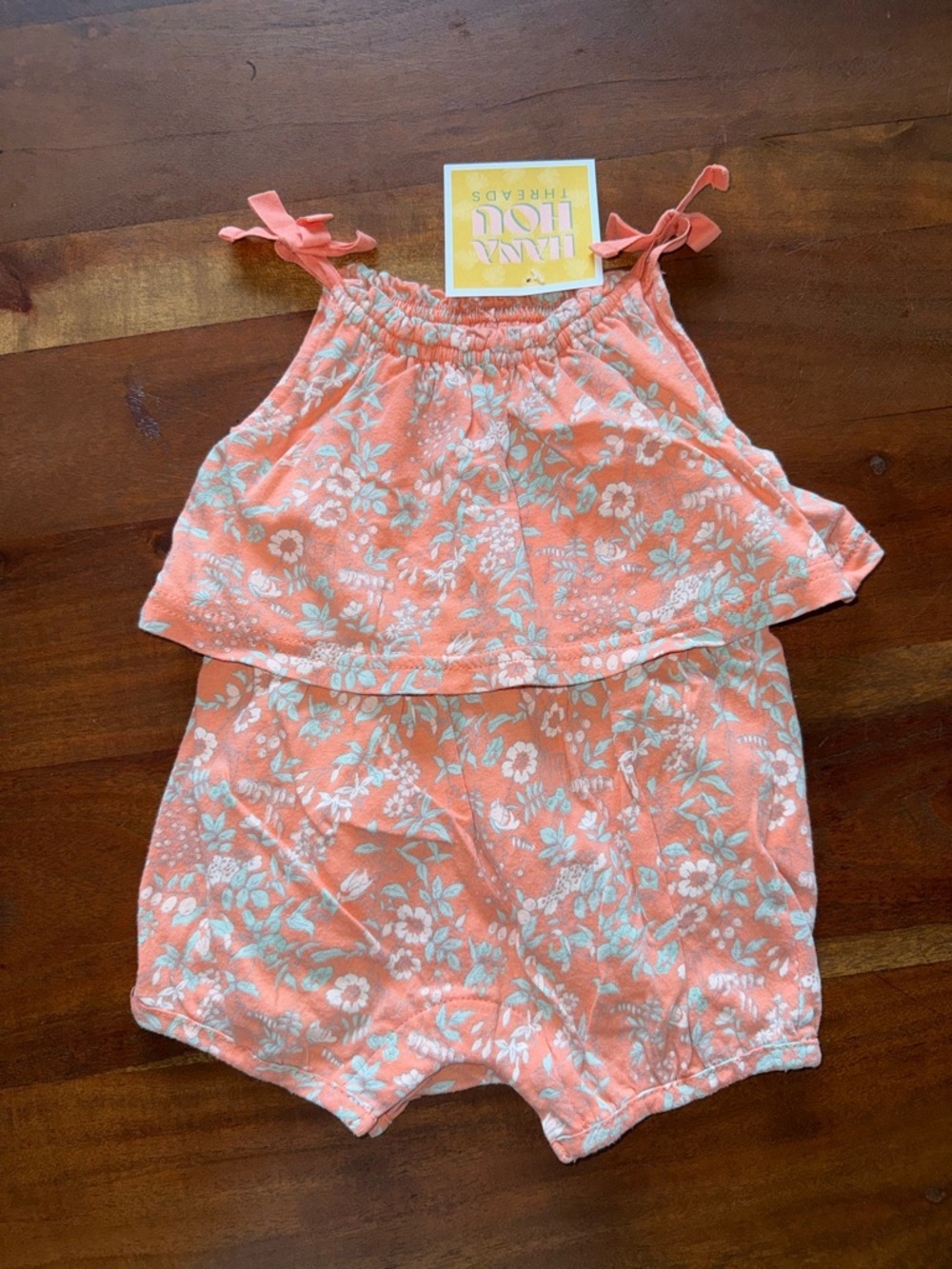 GAP Coral Floral Romper